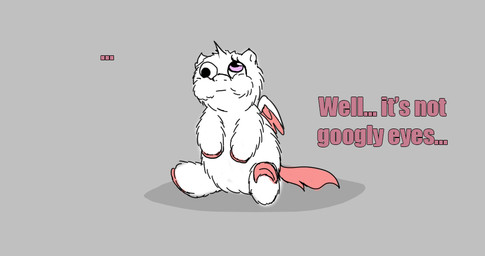 1_horn ambiguous_feral ambiguous_gender eyelashes feathered_wings feathers feral fur grey_background hooves horn mouth_closed ocular_prosthetic pink_hooves pink_tail pink_wings prosthetic purple_eyes simple_background sitting solo tail text white_body white_fur wings young young_ambiguous young_feral nekuchan fluffy_pony mythology dolly_(nekuchan) equid equine fluffy_pony_(species) mammal mythological_creature mythological_equine winged_unicorn 2021 digital_media_(artwork) english_text
