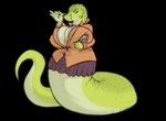 apode big_breasts bottomwear breasts cleavage clothed clothing female huge_breasts legless non-mammal_breasts serpentine skirt sosig split_form suit teacher draconcopode lamia naga reptile scalie snake noodle_(disambiguation) absurd_res alpha_channel hi_res