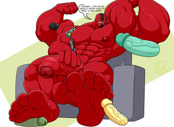 4_arms 5_fingers 5_toes abs amber_eyes anthro armchair armpit_fetish armpit_sniffing balls bicep_grab bite biting_lip black_body black_skin bodily_fluids chair disembodied_penis dominant feet fingers flexing flexing_bicep foot_fetish foot_on_penis foot_play footjob foreskin furniture genitals green_body green_skin grey_body grey_skin group humanoid_feet larger_dom looking_pleasured male male/male multi_arm multi_limb muscular muscular_anthro muscular_male nipple_fetish nipple_pinch nipple_play nipples nude penile penis penis_on_armpit pinch plantigrade red_body red_skin sex size_difference smile sniffing soles speech_bubble sweat sweaty_balls sweaty_body sweaty_feet sweaty_genitalia sweaty_legs sweaty_thighs text toes vein veiny_penis yellow_body yellow_skin bayron_(artist) ben_10 cartoon_network diamondhead four_arms_(ben_10) grey_matter heatblast upgrade_(ben_10) vilgax alien alien_humanoid galvan_(ben_10) humanoid tetramand english_text hi_res