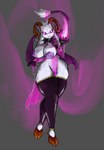 anthro areola big_breasts breasts cape clothing fire fur furgonomics furry-specific_piercing genitals gloves glowing glowing_eyes gynomorph handwear hooves horn horn_jewelry horn_piercing humanoid_genitalia humanoid_penis intersex jewelry legwear magic nipples penis piercing purple_areola purple_nipples small_penis solo stockings tail tail_tuft thick_thighs tight_clothing translucent translucent_clothing tuft wide_hips lutha nintendo pokemon undertale undertale_(series) asriel_dreemurr generation_1_pokemon hybrid legendary_pokemon mewtwo pokemon_(species)