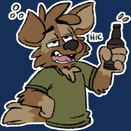 alcohol anthro beer beer_bottle beverage bottle clothing container drunk green_clothing green_shirt green_topwear male open_mouth outline shirt simple_background solo sound_effects substance_intoxication t-shirt teeth_showing tongue_showing topwear transparent_background tinydeerguy matt_riskely canid canine canis domestic_dog mammal 1:1 alpha_channel