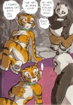 anthro bear better_late_than_never blush breasts collar comic daigaijin dialogue dreamworks duo ellipsis english_text felid female giant_panda green_eyes kung_fu_panda male mammal master_po_ping master_tigress nude open_mouth painting_(artwork) pantherine red_eyes slightly_chubby text tiger traditional_media_(artwork) watercolor_(artwork)