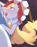 anthro areola biped bodily_fluids breasts cum cum_in_mouth cum_inside duo erection female fur genital_fluids genitals male nipples oral oral_penetration penetration penile penile_penetration penis sex yellow_body yellow_fur rumine nintendo pokemon braixen generation_2_pokemon generation_6_pokemon legendary_pokemon lugia pokemon_(species) censored hi_res