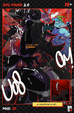 anthro armwear big_butt big_moobs big_penis black_body black_fur black_hair blue_body blue_fur bodily_fluids brown_body brown_fur bukkake butt clothing colored_nails corruption cum dialogue elbow_gloves fellatio femboy fur genital_fluids genitals gloves green_hair group hair handwear huge_butt legwear long_penis male male/male mechanical_penis moobjob moobs multicolored_body multicolored_fur nails offscreen_character oral overweight overweight_anthro overweight_male pasties penile penis sex stockings sweat text text_box thick_thighs trio mr5star jason_(mr5star) lucas_(sssonic2) canid canine canis domestic_dog humanoid mammal absurd_res comic english_text hi_res
