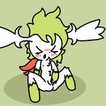 anthro anthrofied black_nose blush bodily_fluids butt ejaculation eyelashes eyes_closed female fingering fingering_self fur genital_fluids green_background green_body green_fur green_hair hair masturbation nipples nude open_mouth pokemorph pussy_ejaculation simple_background sitting solo vaginal vaginal_fingering vaginal_fluids white_body white_fur young young_anthro young_female xammyxx nintendo pokemon generation_4_pokemon legendary_pokemon pokemon_(species) shaymin sky_forme_shaymin 1:1 2025 2d_animation animated digital_media_(artwork) flat_colors flipaclip_(artwork) frame_by_frame hi_res loop short_playtime signature watermark