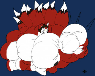 9_tails abs anthro areola bicep_curl biceps big_muscles flexing flexing_bicep fur hair huge_muscles hyper hyper_muscles male multi_tail multicolored_body multicolored_fur muscular muscular_anthro muscular_male nipples nude pecs red_body red_fur smile solo tail vein veiny_arms white_body white_fur mimic12455 biceptember canid canine fox fox_spirit mammal 2025 alpha_channel digital_media_(artwork) half-length_portrait hi_res portrait
