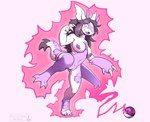 anthro areola big_ears blush breasts female genitals hair nipples nude open_mouth pokeball pokemorph purple_areola purple_eyes purple_insides purple_mouth purple_nipples purple_pussy purple_tongue pussy simple_background solo species_transformation tail tongue transformation transformation_by_pokeball unusual_insides beezlebumawoken conditional_dnp mythology nintendo pokemon slightly_damned xena_slatesight dragon generation_3_pokemon jakkai latias legendary_pokemon mammal mythological_creature mythological_scalie pokemon_(species) scalie digital_media_(artwork)