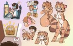 anthro big_butt biped black_hair black_nose blush bodily_fluids box breasts brown_body brown_eyes brown_fur brown_hair brown_markings butt camera cardboard cardboard_box chair clothed clothed_human clothed_male clothing computer container countershade_face countershade_feet countershade_fur countershade_hands countershade_neck countershade_tail countershade_torso countershading electronics eyewear featureless_breasts featureless_crotch feet female female_anthro front_view full_version_at_paywall fully_clothed fur furniture gender_transformation glasses gradient_background gradient_eyes green_eyes hair headphones highlights_(coloring) human_to_anthro interrobang keyboard legs_together livestream looking_at_own_hand male male_human markings motion_lines mtf_transformation narrowed_eyes navel nude nude_anthro nude_female on_chair one_eye_closed open_mouth pawpads pink_inner_ear pink_pawpads reaching rear_view side_view simple_background sitting sitting_on_chair smile solo species_transformation speech_bubble standing striped_body striped_fur striped_markings striped_tail stripes suit_transformation tail tail_markings teeth transformation transformation_sequence webcam white_body white_countershading white_fur white_highlights white_markings zipper holp vtuber ailurid human mammal red_panda 2024 colored sequence shaded