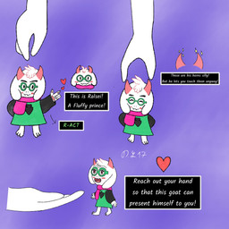chibi fluffy fluffy_ears fluffy_hair hair horn male scarf smile smiling_at_viewer devluca17 deltarune this_is_rude undertale_(series) ralsei bovid caprine goat mammal 1:1 hi_res meme