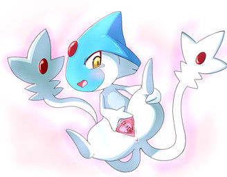 anus blush bodily_fluids butt female genitals leg_grab looking_at_viewer open_mouth presenting presenting_vulva solo spread_legs spread_vulva spreading tears vulva white_body yellow_eyes hebirin nintendo pokemon azelf generation_4_pokemon legendary_pokemon pokemon_(species)