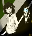 black_fur black_hair blue_eyes canine clothed clothing creepypasta cute day dog duo feral fur grass grin hair human husky jeff_the_killer knife male outside road smile smile.dog teeth tomorrow-yesterday white_fur
Rating: Safe
Score: 5
User: VillainousVulpix
Date: July 03, 2013