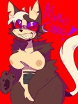 anthro big_breasts breasts dominant dominant_female female fur genitals nipples pussy solo tail thick_thighs toy skyl4378 mama_tattletail felid feline mammal 3:4