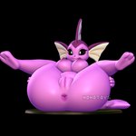 anthro anthrofied anus areola big_butt black_eyes breasts butt feet female genitals nipples non-mammal_nipples nude paws pink_areola pink_body pink_nipples pokemorph presenting presenting_pussy pussy simple_background smile soles solo spread_legs spreading toes y_anus nonotoys nintendo pokemon eeveelution generation_1_pokemon pokemon_(species) shiny_pokemon vaporeon 1:1 2024 3d_(artwork) digital_media_(artwork) hi_res