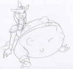 abdominal_bulge ahh ambiguous_gender ambiguous_prey anthro belly belt belt_around_belly big_belly claws clothing fin finger_claws group hand_on_ground male male_pred navel navel_outline obese obese_anthro obese_male open_mouth overweight overweight_anthro overweight_male sitting sitting_on_ground solo toe_claws tongue tongue_out unseen_prey vore virus-20 breath_of_the_wild nintendo tears_of_the_kingdom the_legend_of_zelda prince_sidon animal_humanoid fish fish_humanoid humanoid marine marine_humanoid zora sketch