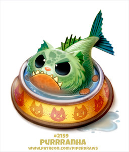 ambiguous_gender black_eyes bowl container feral food_bowl fur green_body green_fur green_scales grumpy humor pet_bowl pun scales simple_background solo teeth visual_pun water white_background piper_thibodeau aquatic characiform domestic_cat felid feline felis fish hybrid mammal piranha_(fish) red-bellied_piranha serrasalmid digital_media_(artwork) digital_painting_(artwork) painting_(artwork)