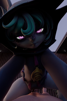 anthro blue_body blue_hair bodily_fluids bottomless breasts close-up clothed clothing cowgirl_position cum cum_inside duo female first_person_view from_front_position fur genital_fluids glowing glowing_eyes hair male male/female on_bottom on_top penetration purple_eyes sex shortstack size_difference slim small_breasts smaller_female bahamut0 league_of_legends riot_games tencent vex_(lol) human humanoid mammal yordle 2:3 3d_(artwork) absurd_res digital_media_(artwork) hi_res