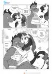 2017 anthro anthrofied bedroom_eyes blush bodily_fluids breasts cleavage clothed clothing comic curled_hair dragon duo english_text equid equine eyeshadow female friendship_is_magic hair half-closed_eyes hand_on_chest hasbro hat headgear headwear hi_res horn makeup male mammal muscular muscular_male my_little_pony mythological_creature mythological_equine mythological_scalie mythology narrowed_eyes nurse nurse_clothing nurse_hat nurse_headwear nurse_uniform open_mouth patient pia-sama pupils rarity_(mlp) scalie seductive sharp_teeth side_boob slit_pupils speech_bubble spike_(mlp) sweat sweatdrop teeth text unicorn uniform