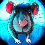 ear_piercing feral fisheye_lens looking_at_viewer male piercing realistic solo whiskers rattokamu mammal murid murine rat rodent 1:1 color_contrast low_res