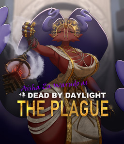 anthro anthrofied big_breasts big_ears breasts clothing dark_body dark_sclera dark_skin dress female huge_breasts huge_thighs jewelry larger_female looking_at_viewer name_drop pokemorph red_eyes size_difference small_waist solo thick_thighs video_game_reference white_clothing white_dress wide_hips iefcuadricula dead_by_daylight nintendo pokemon adiris_(dead_by_daylight) aisha_za_warudo_(genozawarudo) generation_4_pokemon lopunny pokemon_(species) absurd_res hi_res