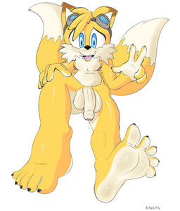 5_toes aged_up anthro anus_peek balls big_penis bodily_fluids brown_ear_tips cum cum_drip dipstick_ears dripping ear_markings eyewear eyewear_on_head feet foot_fetish foot_focus foreskin fur genital_fluids genitals goggles goggles_on_head humanoid_feet humanoid_genitalia humanoid_penis lightened_soles looking_at_viewer male multicolored_body multicolored_ears multicolored_fur nude nude_anthro nude_male penis plantigrade smile smiling_at_viewer soles solo toes two_tone_body two_tone_fur white_body white_fur yellow_body yellow_fur rakkan sega sonic_the_hedgehog_(series) miles_prower canid canine fox mammal absurd_res hi_res sketch