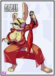 anthro bandage border breasts clothed clothing crossgender female fur looking_at_viewer scar simple_background solo white_border fourball arc_system_works five_nights_at_freddy's five_nights_at_freddy's_3 guilty_gear roommates:motha scottgames april_marchand_may_(roommates) springtrap_(fnaf) lagomorph leporid mammal rabbit 2022 absurd_res digital_media_(artwork) hi_res