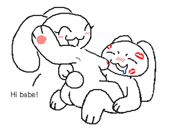 anthro being_watched blush blush_lines bodily_fluids bouncing_breasts breasts butt cat_smile cowgirl_position cuckold dialogue drooling duo eyes_closed female from_front_position happy happy_sex kiss_mark looking_at_another looking_at_viewer male male/female nipples nude on_bottom on_top open_mouth overweight overweight_female pawpads paws penetration rabbit_ears raised_arm saliva saliva_string scut_tail sex short_tail sitting sitting_on_ground smile speech_bubble tail text vaginal vaginal_penetration bipan gale_(bipan) jeanne_(bipan) lagomorph mammal 4:3 animated digital_media_(artwork) english_text flipnote_studio_(artwork) flipnote_studio_3d_(artwork) short_playtime brother_(lore) brother_and_sister_(lore) incest_(lore) sibling_(lore) sister_(lore)