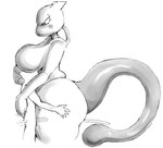 2022 anthro big_breasts big_butt big_tail blush blush_lines bodily_fluids boob_hat breasts butt cum cumshot curvy_figure duo ejaculation embrace erection featureless_breasts female ferretidk generation_1_pokemon genital_fluids genitals greyscale hand_behind_back hand_behind_head hand_on_leg hand_on_thigh hi_res huge_breasts huge_butt huge_thighs human human_on_anthro human_on_humanoid humanoid interspecies larger_female larger_humanoid legendary_pokemon looking_down_at_partner male male/female mammal mewtwo monochrome narrowed_eyes nintendo nude penis pokemon pokemon_(species) pokephilia sex side_view simple_background size_difference smaller_human smaller_male standing standing_sex tail thick_thighs thigh_sex thrusting translucent voluptuous white_background wide_hips