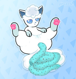 anus blue_eyes blue_feces butt candy chocolate chocolate_chips colored_feces dessert feces feces_pile female female_feral female_pooping feral food food_feces fur genitals half-closed_eyes ice_cream_feces leg_markings looking_at_viewer looking_pleasured lying markings mint_chocolate_chip narrowed_eyes on_back open_mouth pattern_background pawpads paws pink_paws pooping pooping_on_self pooping_on_tail presenting presenting_anus presenting_vulva quadruped scatplay simple_background socks_(marking) solo tail unusual_feces vulva white_body white_fur pincoosh nintendo pokemon alolan_form alolan_vulpix generation_7_pokemon pokemon_(species) regional_form_(pokemon) digital_media_(artwork) hi_res signature