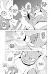 2021 blastoise bodily_fluids comic dialogue duo eeveelution english_text feral generation_1_pokemon generation_4_pokemon hi_res leafeon looking_at_another male nintendo open_mouth pokemon pokemon_(species) speech_bubble sweat text yamatokuroko965