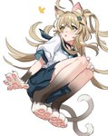 blep clothed clothing female pawpads paws simple_background solo tongue tongue_out white_background honlo asian_mythology east_asian_mythology genshin_impact japanese_mythology mihoyo mythology kirara_(genshin_impact) animal_humanoid cat_humanoid felid felid_humanoid feline feline_humanoid humanoid mammal mammal_humanoid nekomata yokai hi_res