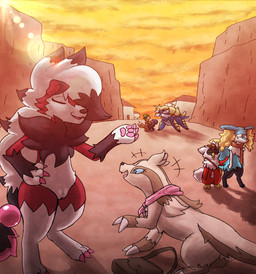 alternate_color anthro arrested bag balls blue_body blue_fur female feral fur genitals kerchief male nude orange_body orange_fur pawpads sunset vulva rymherdier nintendo pokemon pokemon_mystery_dungeon spike_chunsoft wanderlust foglia_(wanderlust) grant_j._kirk kaizo_haketsu koru_(braixenchu) marisa_whiteclaw scarlet_mauve tinsel_(wanderlust) avian braixen buizel delibird generation_2_pokemon generation_3_pokemon generation_4_pokemon generation_5_pokemon generation_6_pokemon generation_7_pokemon linoone lycanroc mammal midnight_lycanroc pokemon_(species) samurott sneasel hi_res