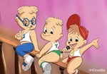 anthro biped blue_eyes bulge butt clothed clothing electronics eyewear footwear glasses group hat headgear headwear male male_anthro microphone partially_clothed shirt shoes tank_top thong topwear trio underwear wearing_glasses young young_anthro young_male cradle_(artist) alvin_and_the_chipmunks alvin_and_the_chipmunks_(1983) alvin_seville simon_seville theodore_seville chipmunk ground_squirrel mammal rodent sciurid hi_res shaded