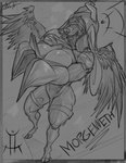 anthro athletic big_breasts breasts church clothing female hainisha halo muscular nun pose religion religious_clothing solo strong_female wings mythology canid canid_demon canine canis demon hybrid mammal mythological_creature wolf absurd_res hi_res pinup