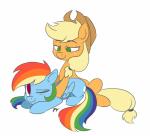 applejack_(mlp) blonde_hair blue_fur cowboy_hat cutie_mark equine female friendship_is_magic fur green_eyes hair hat hi_res mammal multi-colored_hair my_little_pony one_eye_closed orange_fur pegasus plain_background purple_eyes rainbow_dash_(mlp) rainbow_hair smile white_background wings wizardglitter
Rating: Safe
Score: 8
User: Lunaz
Date: April 11, 2014