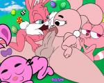 anthro anus blue_eyes butt egg eyes_closed faceless_character faceless_male female fur genitals group holidays licking loli male male/female nude on_model oral penile penis penis_lick pink_body pink_fur pussy sex teeth tongue tongue_out young young_anthro young_female bigtyme cartoon_network chowder_(series) easter the_amazing_world_of_gumball tiny_toon_adventures warner_brothers yin_yang_yo! anais_watterson babs_bunny panini_(chowder) yin_(yin_yang_yo!) human lagomorph leporid mammal rabbit 2017 signature