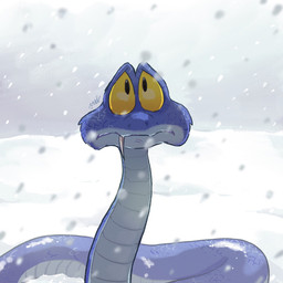 cold fangs feral male outside sad snow solo teeth yellow_eyes mm_mui07 disney zootopia gary_de'snake pit_viper reptile scalie snake viper 1:1 hi_res