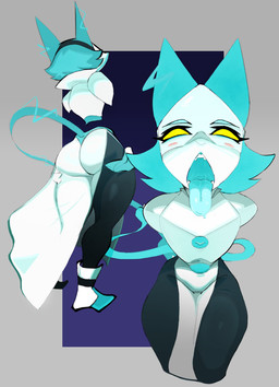 ahegao anthro bedroom_eyes blue_hair blush bodily_fluids curvy_figure drooling electricity fangs female flirting gaping_mouth hair hand_on_butt leaning leaning_forward long_tail looking_at_viewer looking_pleasured machine mouth_shot narrowed_eyes naughty_face open_mouth saliva saliva_string seductive solo standing suggestive tail teeth thick_thighs tongue tongue_out voluptuous wide_hips yellow_eyes tbart tbat deltarune undertale_(series) tasque_manager android darkner felid feline mammal robot 2021 absurd_res digital_media_(artwork) hi_res