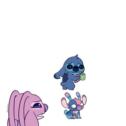 ambiguous_gender antennae_(anatomy) antennae_markings back_markings blue_body blue_eyes blue_fur calico_pattern container cup ear_markings eyebrows eyelashes frown fur group head_markings head_tuft holding_container holding_cup holding_mug holding_object humor hyperactive long_antennae markings mug notched_ear occipital_markings open_frown open_mouth pink_body pink_fur purple_eyes purple_inner_ear purple_markings purple_nose raised_inner_eyebrows running sad small_tail standing tail trio tuft wide_eyed angoraram disney lilo_and_stitch angel_(lilo_and_stitch) calico_(angoraram) fan_character stitch_(lilo_and_stitch) alien experiment_(lilo_and_stitch) 1:1 2026 2d_animation animated digital_drawing_(artwork) digital_media_(artwork) english_description flat_colors loop signature father_(lore) father_and_child_(lore) female_(lore) male_(lore) mother_(lore) mother_and_child_(lore) nonbinary_(lore) parent_(lore) parent_and_child_(lore)