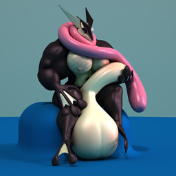 abs anthro balls biceps big_balls big_muscles big_penis genitals huge_balls huge_muscles huge_penis humanoid_genitalia humanoid_penis hyper hyper_balls hyper_genitalia hyper_muscles hyper_penis long_tongue male masturbation muscular muscular_anthro muscular_male nipples nude pecs penis solo tongue tongue_out anthroanim nintendo pokemon sebastian_greninja amphibian generation_6_pokemon greninja pokemon_(species) 1:1 3d_(artwork) digital_media_(artwork) hi_res