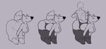 anthro big_breasts breasts duo female female_focus from_behind_position male male/female sex solo solo_focus onetiredbear canid canine fox human mammal hi_res