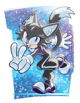 anthro bottomwear clothing female footwear gesture gloves hand_gesture handwear inner_ear_fluff on_one_leg open_mouth pants purple_eyes shoes simple_background smile solo standing tail topwear tuft v_sign white_clothing white_gloves white_handwear tracy_yardley sega sonic_the_hedgehog_(series) fan_character domestic_cat felid feline felis mammal 2023 absurd_res digital_media_(artwork) hi_res