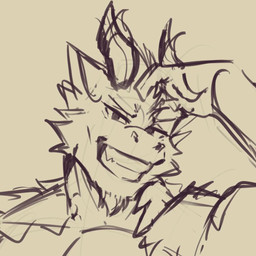 anthro fur male solo yaxhu_heat mythology ferinix dragon furred_dragon furred_scalie mythological_creature mythological_scalie scalie 1:1 sketch unfinished