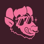 anthro eyewear facial_hair male solo sunglasses saintbullart bovid bovine cattle mammal 1:1 icon sketch