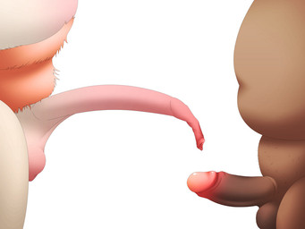 box bunny_fox circumcised comparing container duo erection foreskin genitals long_foreskin male male/male penis funnybox danny_(funnybox) bear canid canine fox hare hybrid lagomorph leporid mammal rabbit true_fox ursine 4:3 digital_media_(artwork)