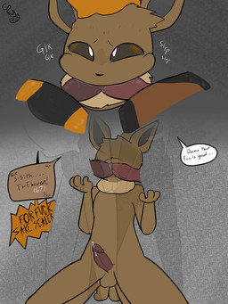 anthro ball_fondling balls bodily_fluids butt cross-popping_vein double_fellatio double_oral duo erection faceless_anthro faceless_character faceless_male fellatio fist fondling genital_fluids genitals humanoid_genitalia humanoid_penis humor kneeling leaking_precum male male/male oral penile penis precum sex size_difference standing translucent translucent_body cryohazard 67_(meme) nintendo pokemon sealer_(sealer4258) arcanine eevee generation_1_pokemon generation_2_pokemon houndoom pokemon_(species) 3:4 absurd_res hi_res meme