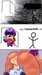 ambiguous_gender anal anthro balls big_balls big_butt bodily_fluids butt cum cum_in_ass cum_inside from_front_position genital_fluids genitals male mating_press sex size_difference y/n liukky brawl_stars omg_hi! supercell_(company) colonel_ruffs_(brawl_stars) canid canine canis domestic_dog humanoid mammal 9:16 hi_res meme