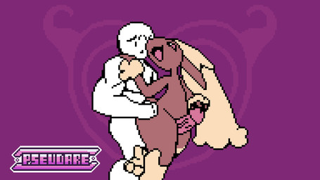 anthro duo female male male/female sex thick_thighs thigh_sex wide_hips pseudare nintendo pokemon generation_4_pokemon lopunny pokemon_(species) animated digital_media_(artwork) pixel_(artwork)