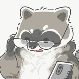 ambiguous_gender biped black_eyes black_nose cellphone chibi dark_body dark_fur dot_eyes electronics eyewear facial_markings feral fur glasses grey_body grey_fur head_markings markings mask_(marking) multicolored_body multicolored_fur phone simple_eyes smartphone solo white_body white_fur yencatx mammal procyonid raccoon 1:1 2022 reaction_image