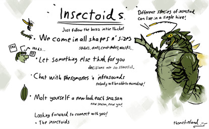 2_antennae ambiguous_gender antennae_(anatomy) anthro brochure countershade_arms countershade_torso countershading dorsal_ridge gesture green_body hand_gesture mandibles muscular muscular_anthro open_mouth pointing sales_pitch simple_background solo text text_background white_background yellow_eyes themefinland arthropod 2025 artist_name digital_drawing_(artwork) digital_media_(artwork) english_text half-length_portrait hi_res portrait sketch
