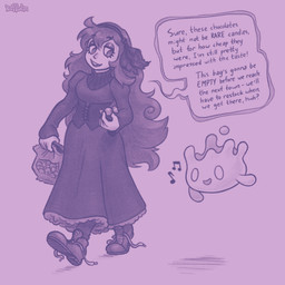 accessory ambiguous_gender anthro breasts candy clothing corset dessert dialogue duo eyelashes female feral food footwear headband lingerie music shoelaces shoelaces_untied shoes text topwear walking keffotin nintendo pokemon generation_8_pokemon human mammal milcery pokemon_(species) 1:1 2021 english_text hi_res